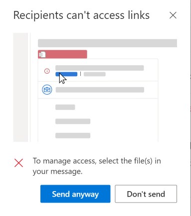 電子メールの一部の受信者は、ループコンポーネントにアクセスできません